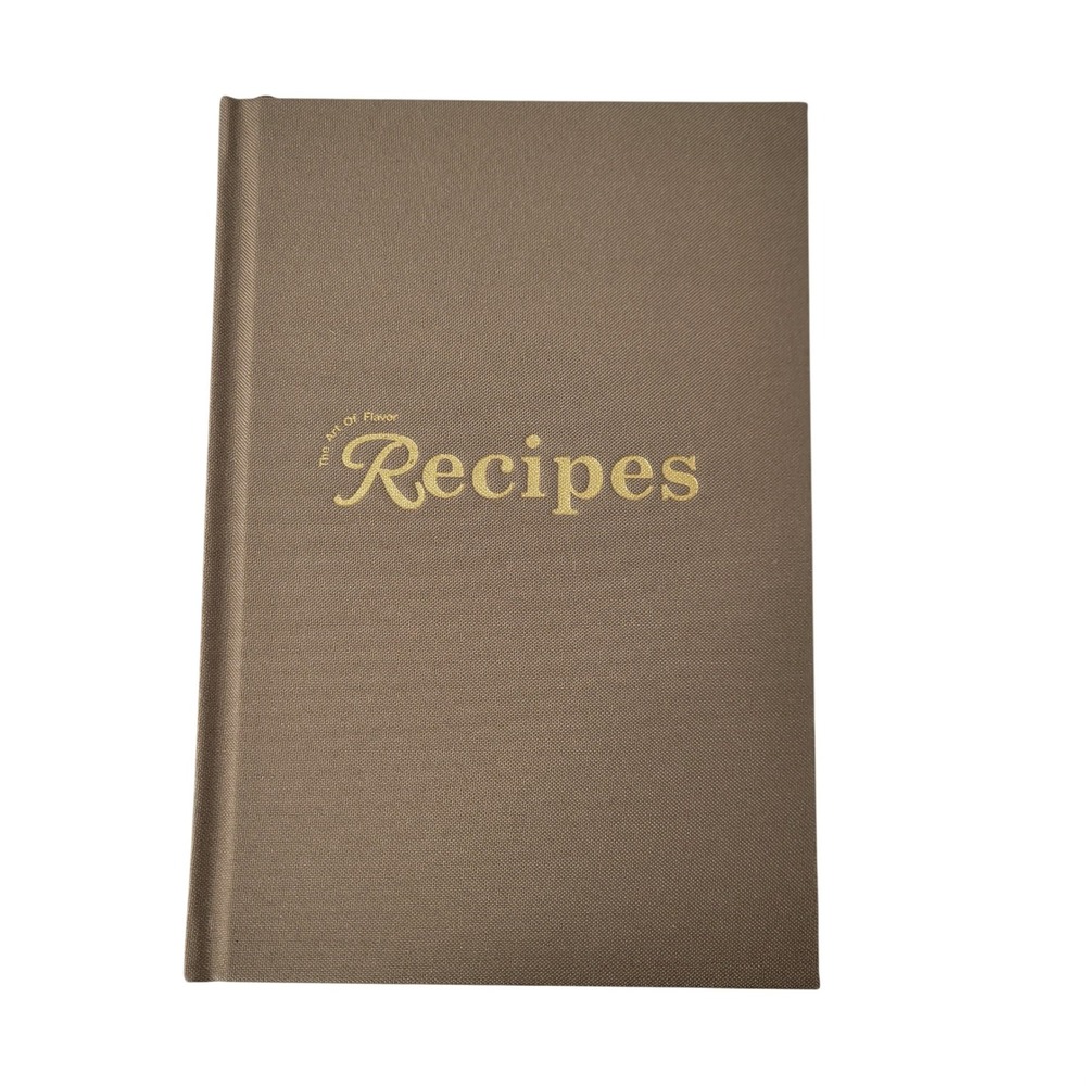 Elegant‎ Gold Script Recipes Journal Hardcover Recipe Book